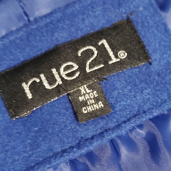 Rue 21 Royal Blue Jacket Wool Blend Short Length - Picture 6 of 7